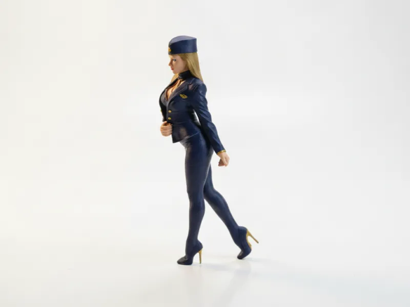 Flight Attendant Figurine Professional 3D Printable