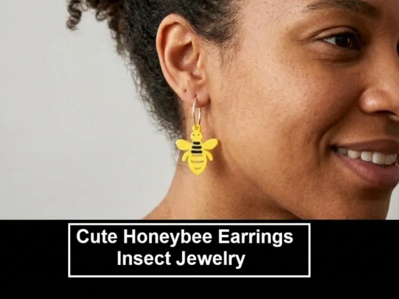 Cute Honeybee Earrings / Insect Jewelry
