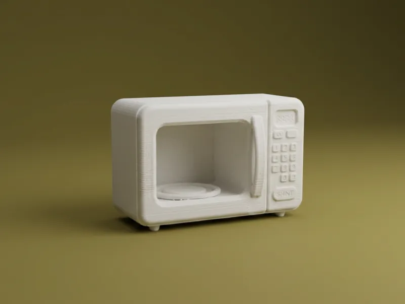 Dollhouse Microwave Oven 3D Model