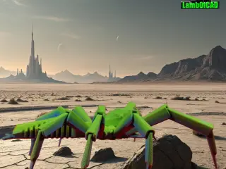 Low Poly Jumping Spider