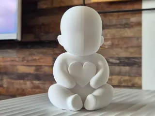 Bébé coeur minimaliste elegant moderne