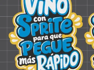 logo vino con sprite