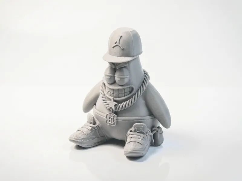 Genial figura de Patrick Star de dibujos animados imprimible en 3D