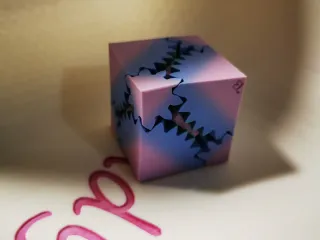 Gear fidget cube