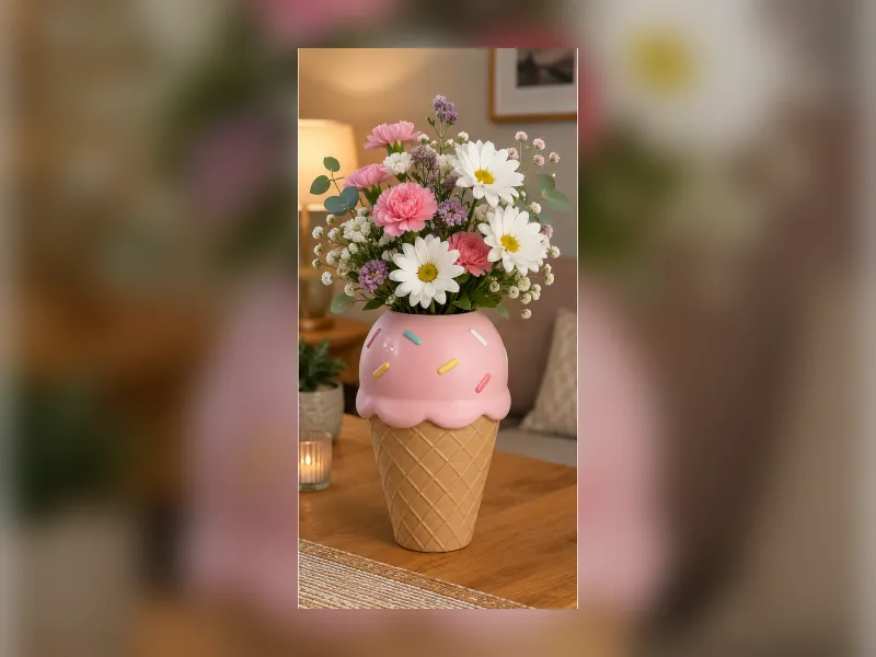 Wazon Pearl Bloom Flower Vase 017