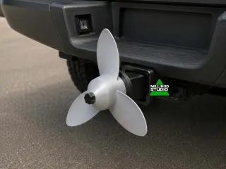 Spinning Boat Prop Trailer Hitch Cover