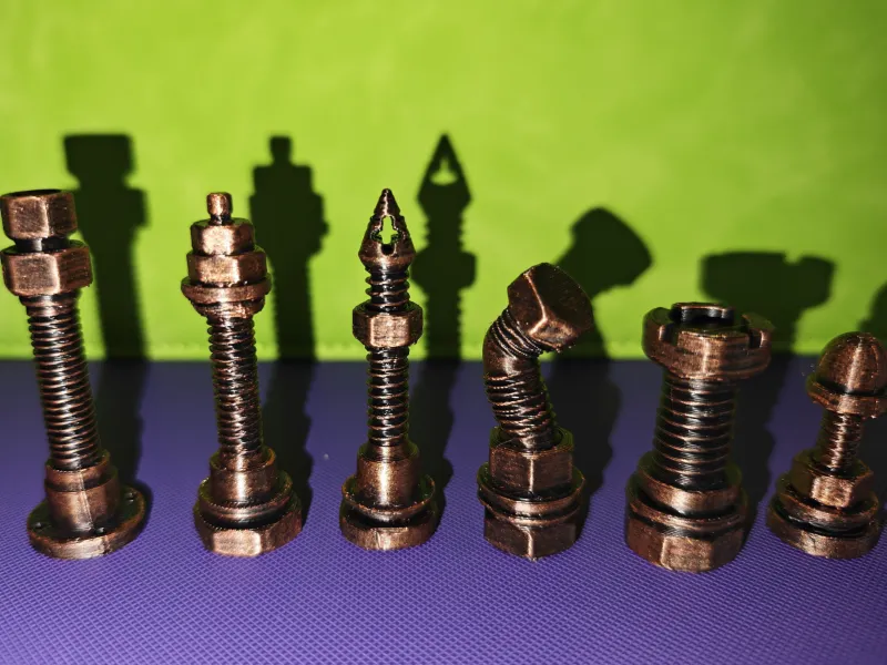 Pièces d'échecs Écrous et Boulons