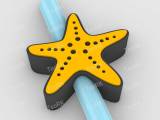 Straw Topper starfish-0