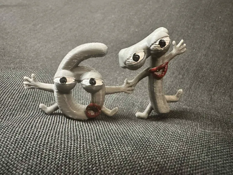 Dancing 67 Numbers Hand-in-Hand - 67 Trend Figurine