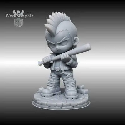 Female Punk Chibi Collection from WorkShop3D