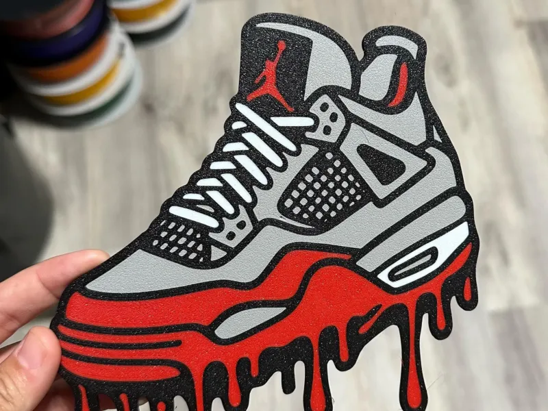 Melting Jordan wall art