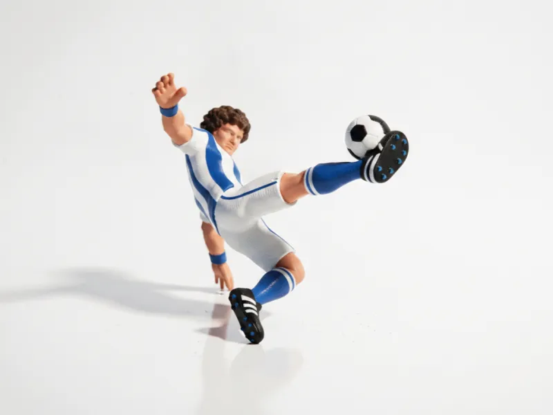 Bicycle Kick Soccer Figurine Sports 3D Printable