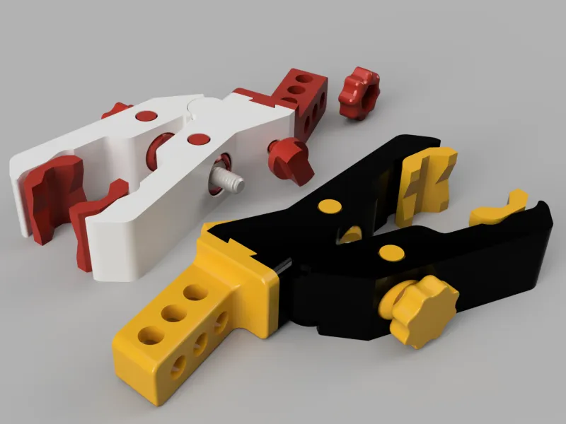 Universal Adjustable Clamp/Holder - Print in Place