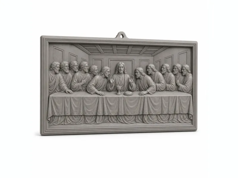Placa în relief cu Cina cea de Taină