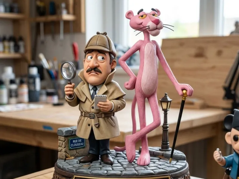 DIORAMA PINK PANTHER, PANTERA ROSA