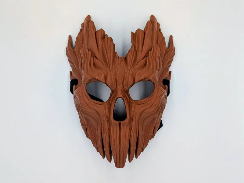 Máscara de Casca de Caveira - Traje de Fantasia do Espírito da Madeira
