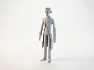 Nikola Tesla Figurine Historical 3D Printable