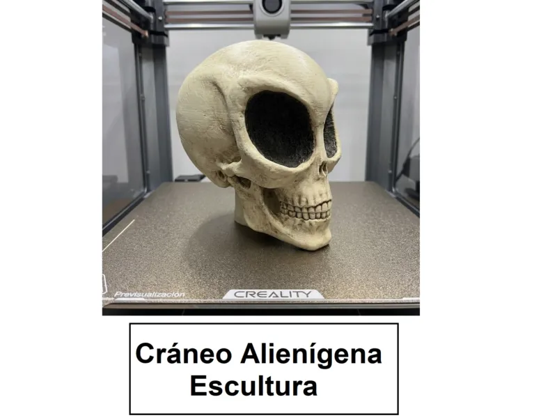 Cráneo Alienígena – Modelo 3D / Escultura