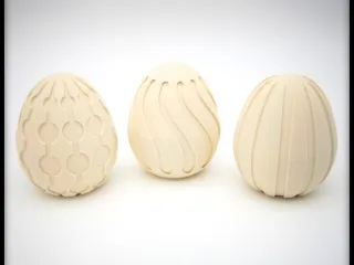 Decorative Easter Egg Collection - 3 Variants - Twist & Lock