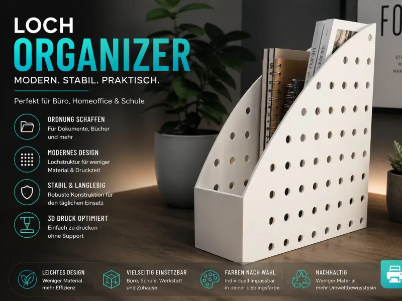 📁 Loch-Organizer / Stehender Aktenhalter