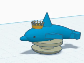 Dolphin crock charm