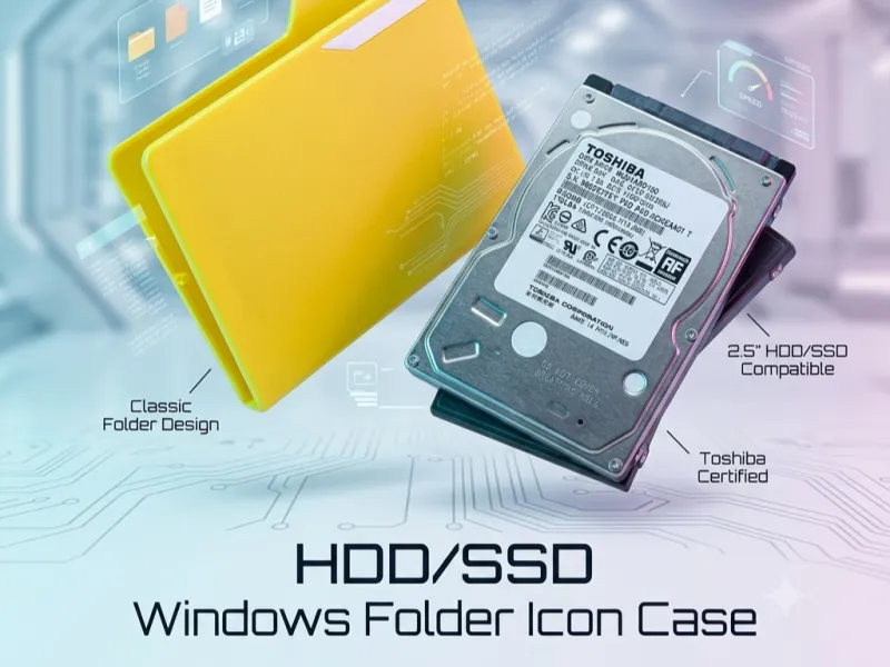 Windows Folder Icon 2.5 HDD  SSD Case NO CFS