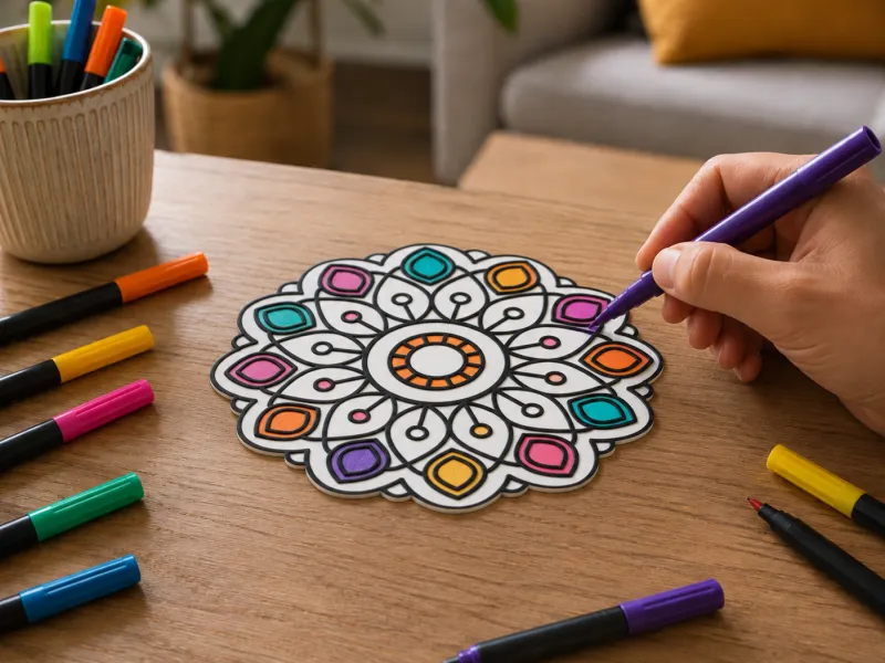 Mandala para colorear N2