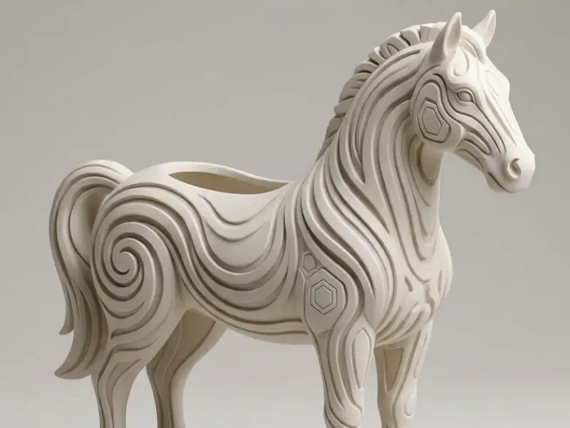 Pferd, Hexa Design - Behälter - Blumentopf