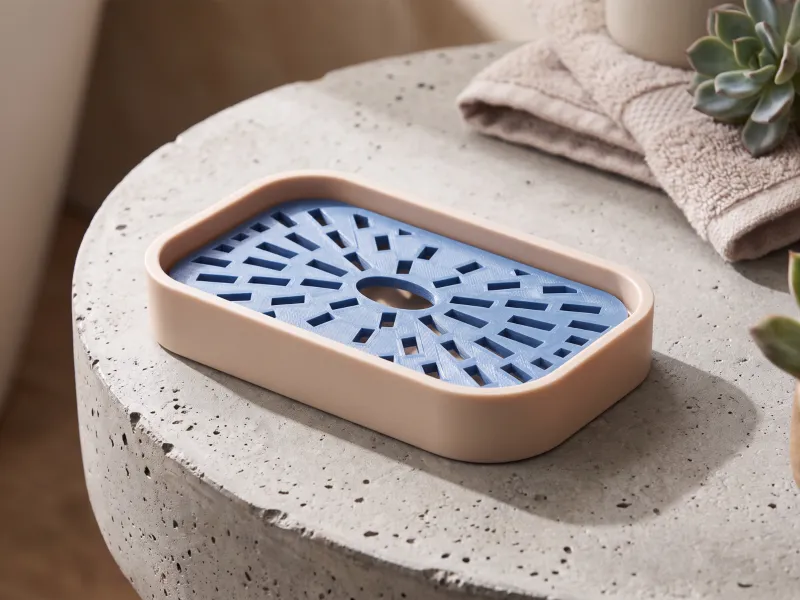 Kitchen Soap Tray Top - Sunburst Drainage Insert
