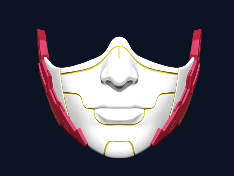 Cyberpunk Half Face mask