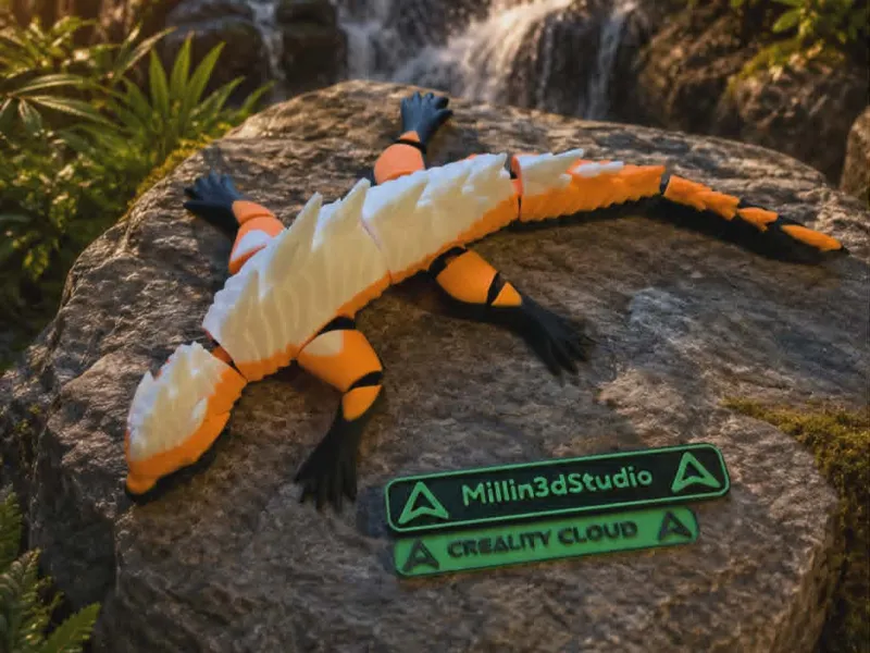 Articulated Fidget Flexi Tiger Dragon