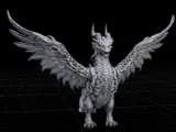 Cyber Steampunk Winged Dragon-0