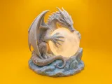 Dragon Moon Lamp | STL for 3D Printing-0
