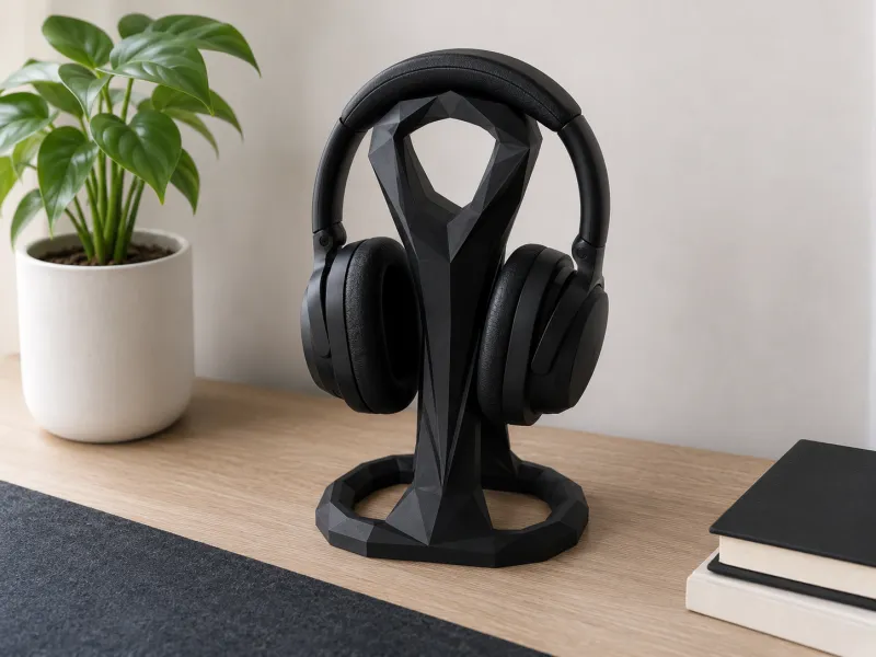 Modern Geometric Headphone Stand