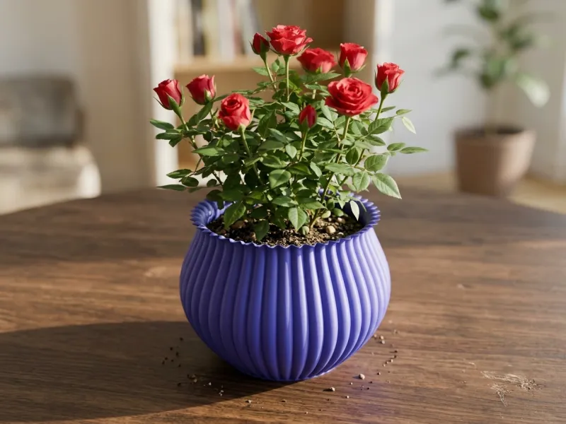 Wavy Planter / Wavy Flower Pot V3D ID-218