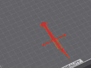 ANDURIL/NARSIL LOTR SWORD BOOKMARKER