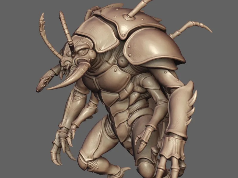 Crypt-Weaver Heavy Insectoid Vanguard Miniature Support-Free