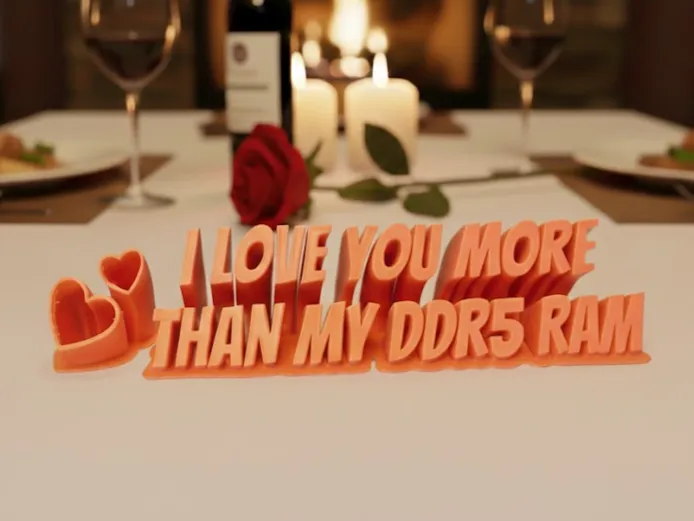أحبك أكثر من ذاكرة DDR5 الخاصة بي - هدية عيد الحب