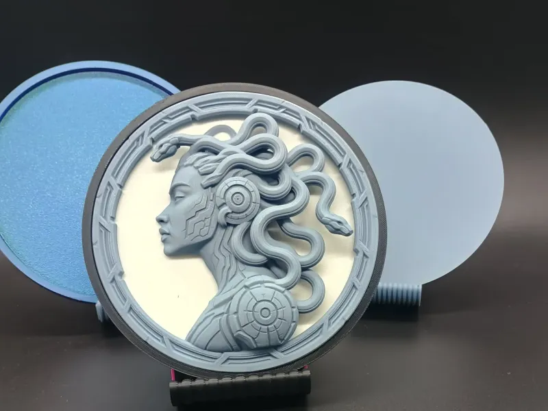 Cyber Gorgon Medusa Layered Wall Decor