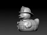 Rubber Duck - Firefighting duck - 3D print-0