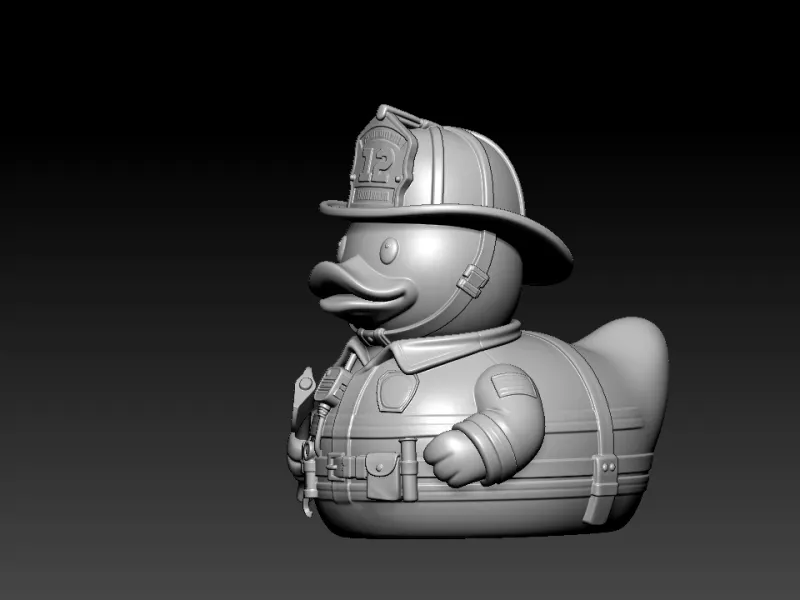 Rubber Duck - Firefighting duck - 3D print