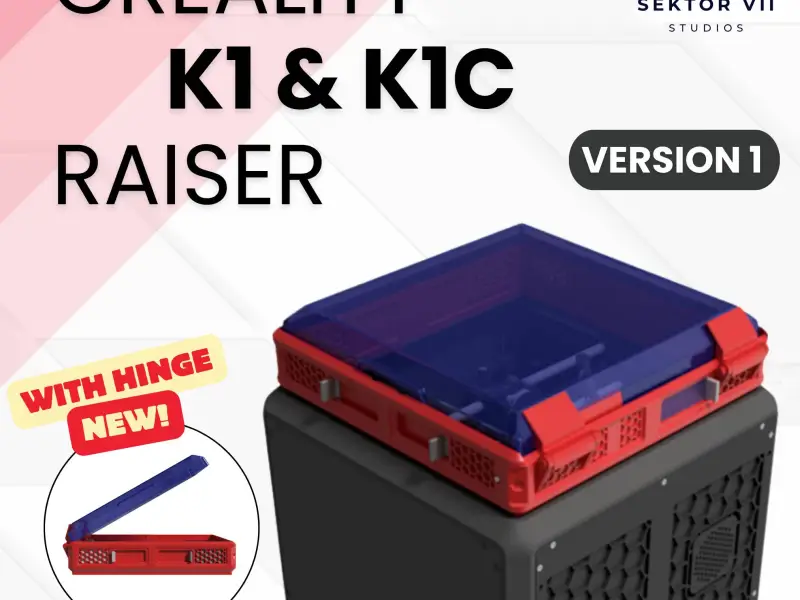 K1 &amp; K1C RAISER / DECKEL / TAMPA SUPERIOR / ACTUALIZAÇÃO (VERSÃO 1)