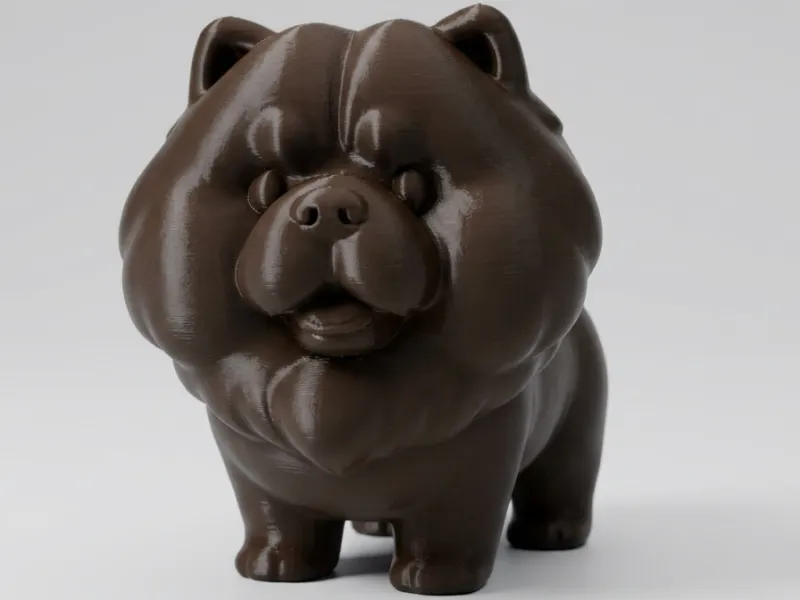 Chonky Chow Chow 3D Print – Cute Fluffy Dog Figurine