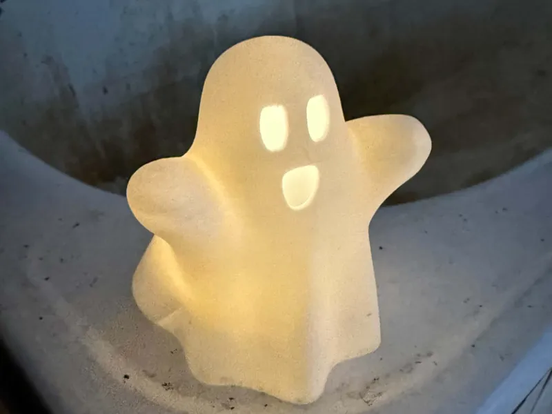 Fantasma portacandela di Halloween