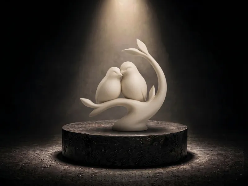 Love Birds Sculpture