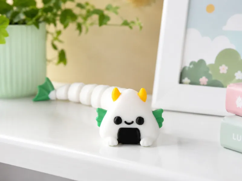Onigiri Dragon Flexi Toy - Cute Articulated Creature