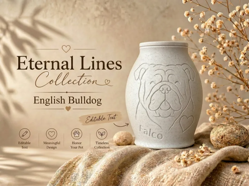 Urna Eternal Lines – Bulldog Inglese