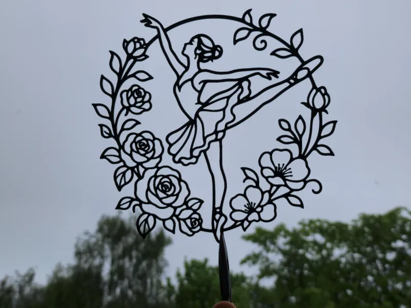 Ballerina Floral 2D Wall Art