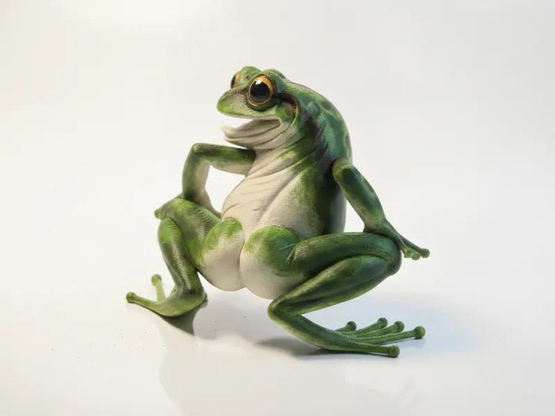 Figurilla de Rana Twerking Animal Imprimible en 3D