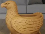 Majestic Eagle Planter 3D Model STL File for 3D Printing-0